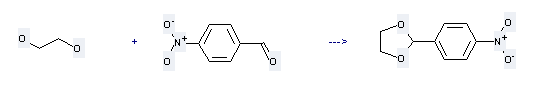 1,3-Dioxolane,2-(4-nitrophenyl)- can be prepared by 4-Nitro-benzaldehyde and Ethane-1,2-diol